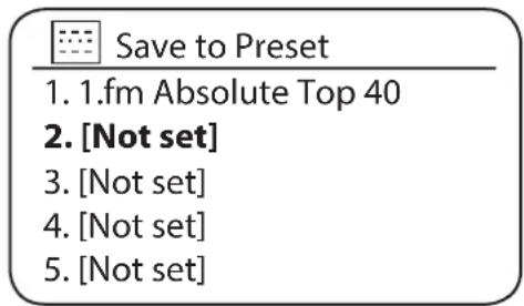 Audisse Shokunin - PRESETTING STATIONS IN DAB AND FM MODES - 2