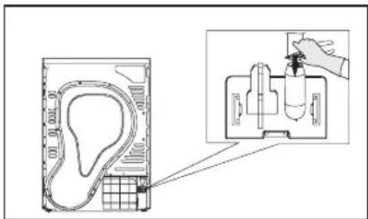 Technical diagram showing a device with internal components and a close-up of its internal structure, labeled in Chinese.