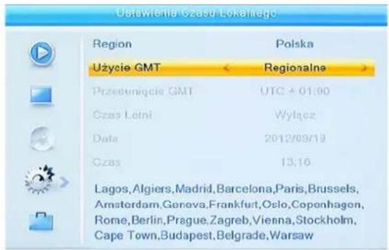 Cabletech URZ0323 - Ustawienia czasu lokalnego - 1