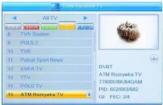 Cabletech URZ0319 - Przesunięcie kanału - 1
