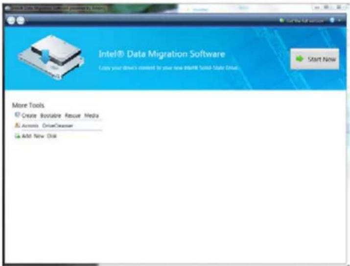 Intel® Data Migration Software Lips your driver's content to your new Intel® Switch State Drive. Start Now More Tools Create Bootable Rescue Media Accounts DriveCleaver AMD New Disk