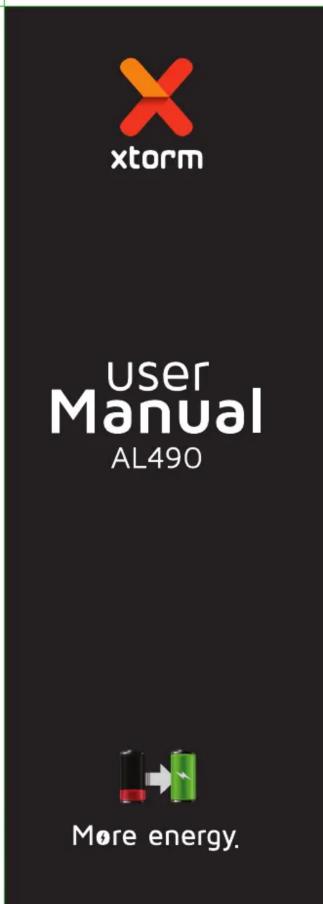 xtorm User Manual AL490 More energy.