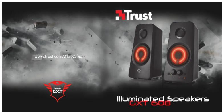XTrust www.trust.com/21202/faq TRUST GXT Illuminated Speakers GXT 608