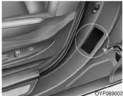 HYUNDAI Sonata Turbo (2011) - TIRE SPECIFICATION AND PRESSURE LABEL - 1