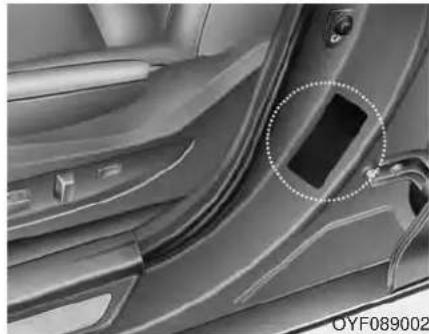 HYUNDAI Sonata Turbo (2011) - Recommended cold tire inflation pressures - 1