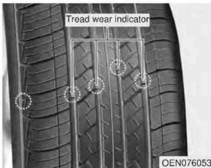 Tread wear indicator OEN076053