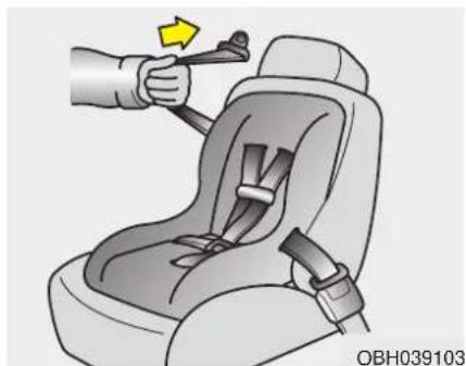 HYUNDAI Sonata Turbo (2011) - WARNING - Child seat installation - 4
