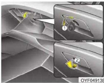 HYUNDAI Sonata Turbo (2011) - Center console storage - 1