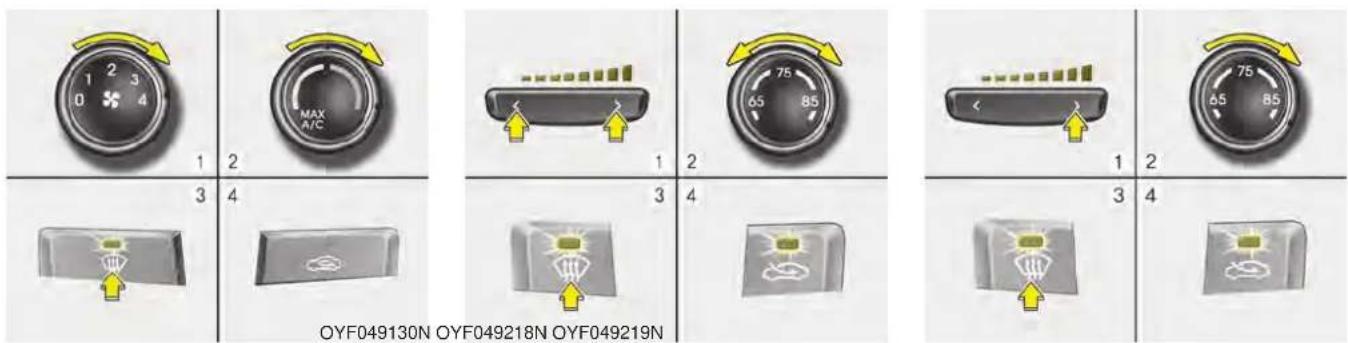 HYUNDAI Sonata Turbo (2011) - Manual climate control system - 1