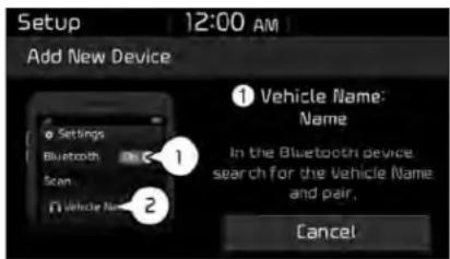 KIA Soul (2019) - Pairing the first Bluetooth® Wireless Technology device - 1