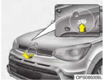 KIA Soul (2019) - REFRIGERANT LABEL (IF EQUIPPED) - 1