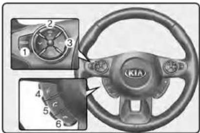 KIA Soul (2019) - Steering wheel remote control - 1