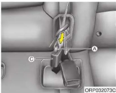 KIA Soul (2019) - Point rear center belt - 1