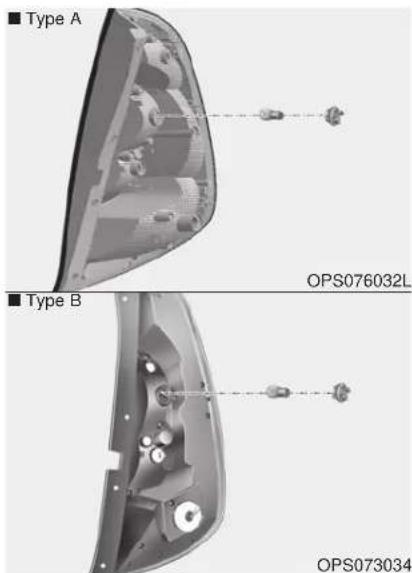 KIA Soul (2019) - Rear turn signal lamp bulb replacement - 2