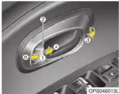 KIA Soul (2019) - Operating door locks from inside the vehicle - 1