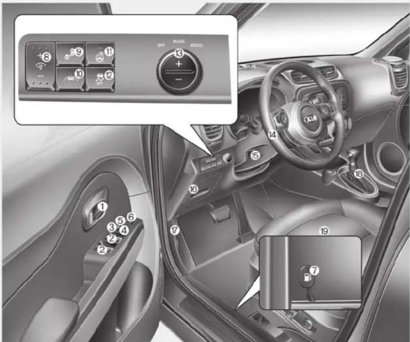 KIA Soul (2019) - INTERIOR OVERVIEW - 1