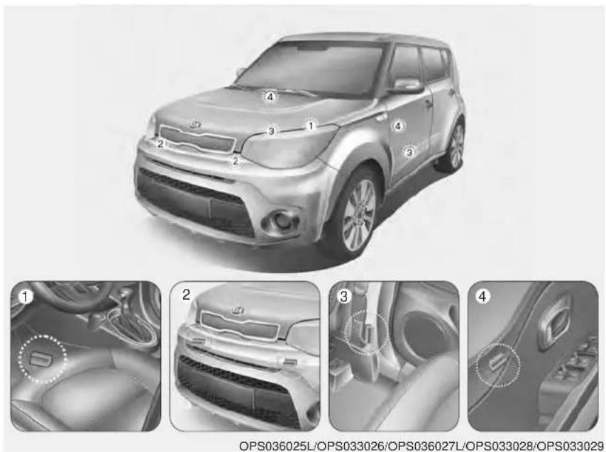 KIA Soul (2019) - WARNING - No attaching objects - 1