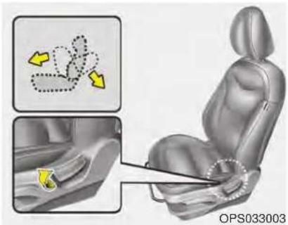 KIA Soul (2019) - Front seat adjustment - manual - 2