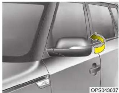 KIA Soul (2019) - CAUTION - Outside mirror - 1