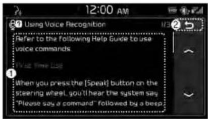 KIA Soul (2019) - Guide to the voice recognition screen - 3