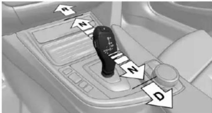 BMW 335i (2014) - Engaging D, R and N - 1