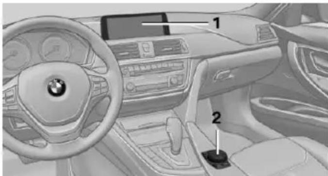 BMW 335i (2014) - Controls at a glance - 1