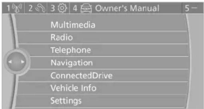BMW 335i (2014) - Displaying the button assignment - 1