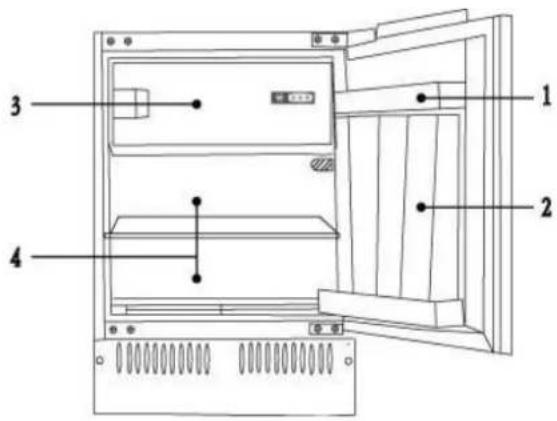 Exquisit UKS130-8A+ - Cold storage compartment - 1