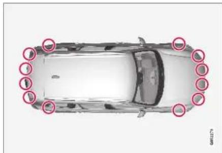 VOLVO XC90 T8 (2019) - Recommended maintenance for Park Assist - 1