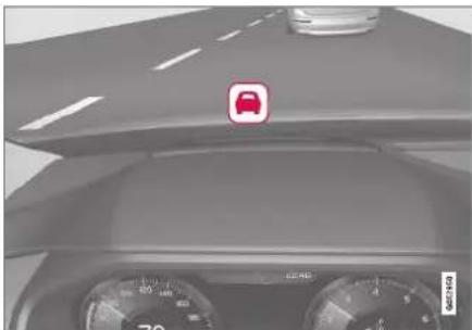 VOLVO XC90 T8 (2019) - Head-up display for Pilot Assist during collision risks - 1