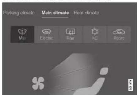 Parking climate Main climate Rear climate Max Electric Rear AC Record