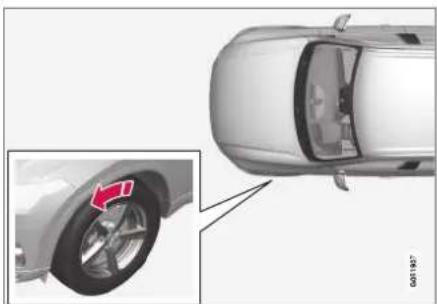 VOLVO XC90 T8 (2019) - Tire direction of rotation - 1