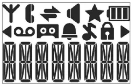 Hagenuk BIG 80H - Beschreibung der Displaysymbole - 1