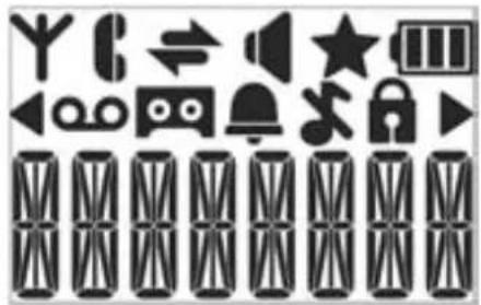 Hagenuk BIG 855 - Beschreibung der Displaysymbols des Mobilteils - 1