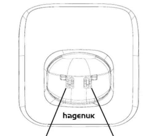 Hagenuk BIG 855 - Elemente der Ladeschale - 1
