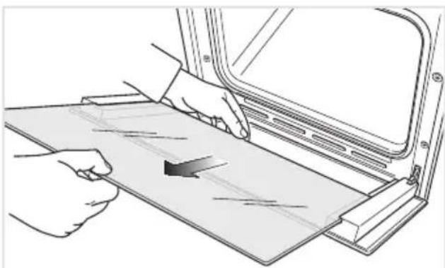KENWOOD KDBU 170 - Removing the inner pane of glass - 5