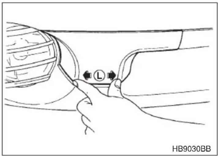 SUBARU Legacy (2002) - Insert the guide E into the hole F. - 4