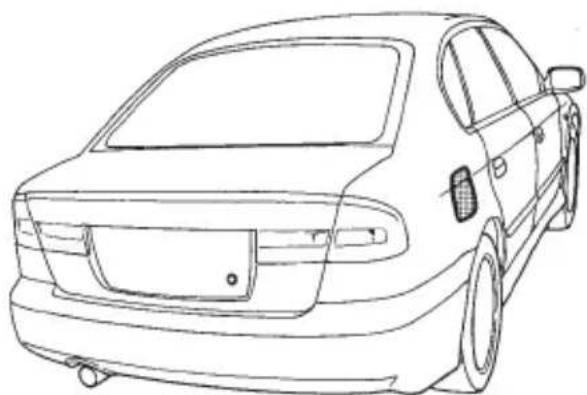 SUBARU Legacy (2002) - CAUTION - 2