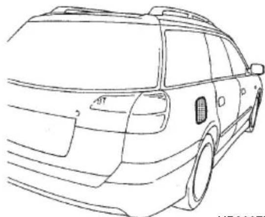 SUBARU Legacy (2002) - CAUTION - 4