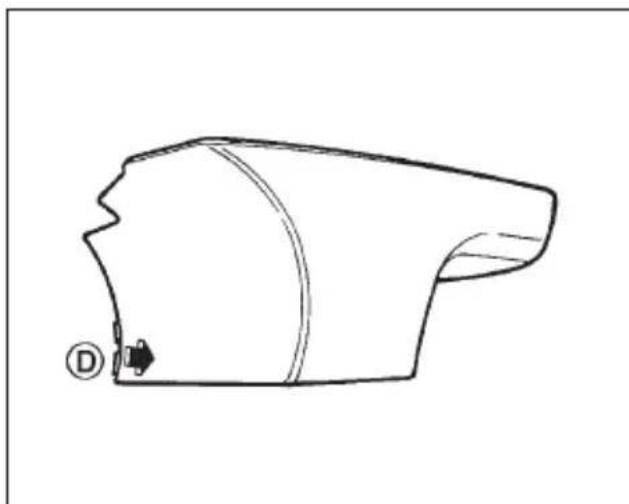 SUBARU Legacy (2002) - ▽ Towing hook cover removal procedure For except OUTBACK models: - 5
