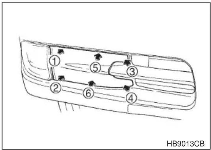 ① ⑤ ③ ② ⑥ ④ HB9013CB