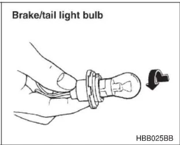 Brake/tail light bulb HBB025BB