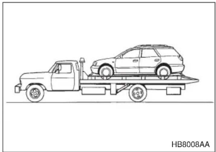 SUBARU Legacy (2002) - ▼Using a flat-bed truck - 1