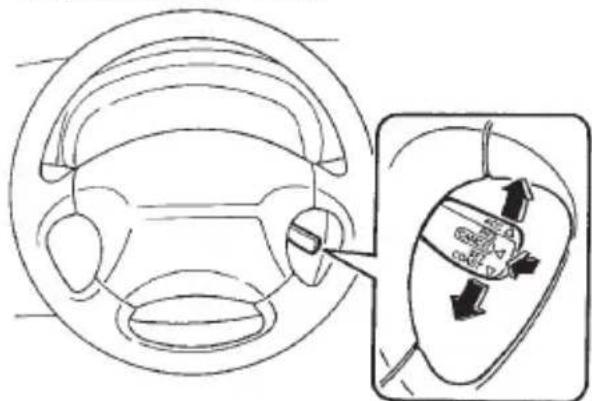 SUBARU Legacy (2002) - ▼To set cruise control - 2