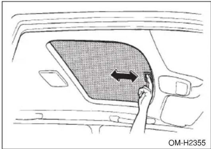SUBARU Legacy (2002) - Sun shades - 1
