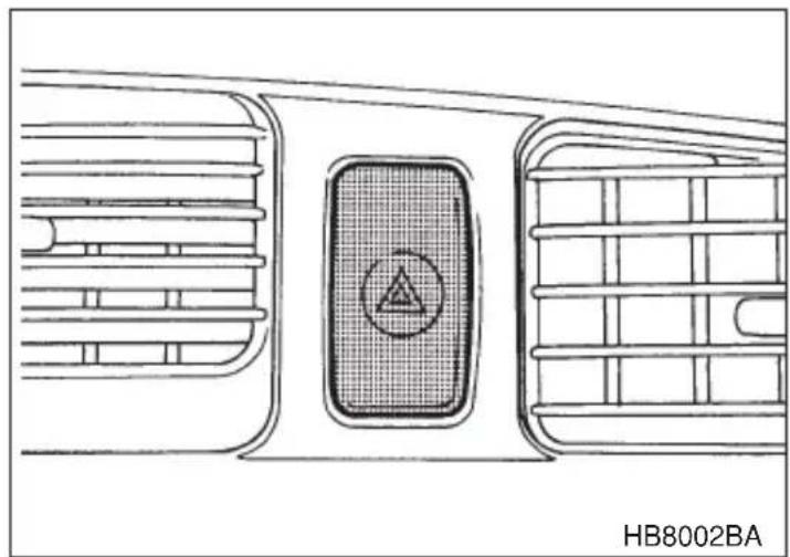 SUBARU Legacy (2002) - Hazard warning flasher - 1