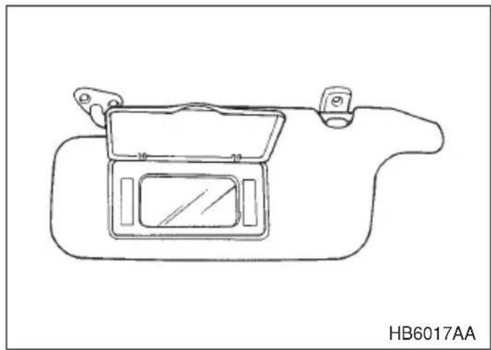 SUBARU Legacy (2002) - ■Vanity mirror (if equipped) - 1
