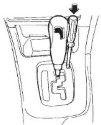 SUBARU Legacy (2002) - Shift lock release - 2