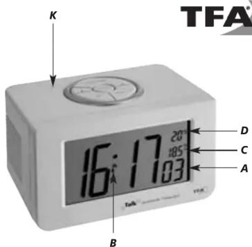 TFA® K 16:00 17:03 20 18:5 A B D C