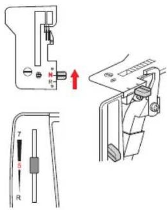 MIO STAR Overlock DF 12 - Schnitt-/Stichbreite einstellen - 1